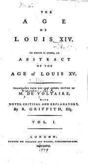 Cover of: The age of Louis XIV.