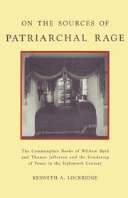 On the Sources of Patriarchal Rage by Kenneth A. Lockridge