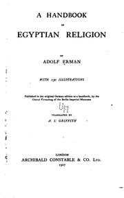 A Handbook of Egyptian Religion by Adolf Erman