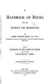 Cover of: handbook of rocks, for use without the microscope