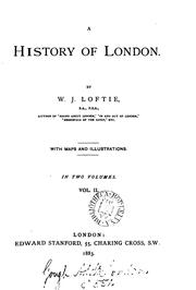 Cover of: history of London.