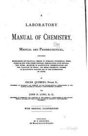 Cover of: laboratory manual of chemistry, medical and pharmaceutical ...