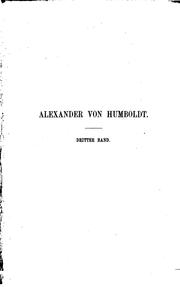 Cover of: Alexander von Humboldt. by C. Bruhns