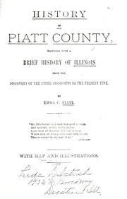 Cover of: History of Piatt County by Emma C. Piatt