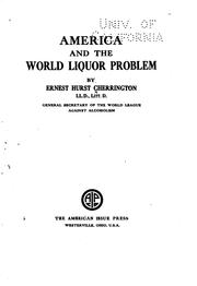 Cover of: America and the world liquor problem