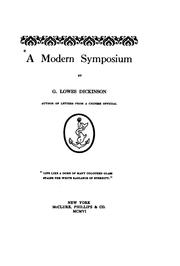 Cover of: modern symposium