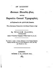 An account of the German morality-play by William Blades