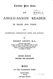 Cover of: Anglo-Saxon reader in prose and verse.