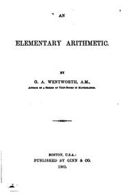 Cover of: An elementary arithmetic