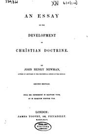 Cover of: An essay on the development of Christian doctrine by John Henry Newman