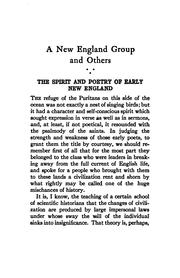 Cover of: A New England group and others: Shelburne essays, eleventh series