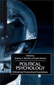 Political psychology : cultural and crosscultural foundations