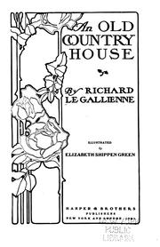 Cover of: An old country house