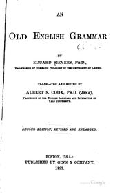 Cover of: Old English grammar