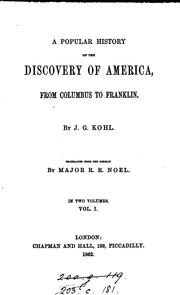 Cover of: popular history of the discovery of America: from Columbus to Franklin.