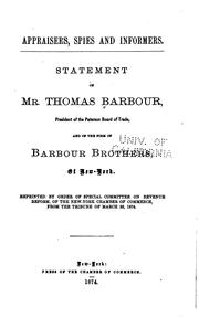 Appraisers, spies and informers by Barbour, Thomas