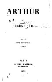 Arthur by Eugène Sue