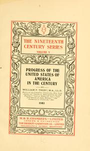 Cover of: Progress of the United States of America in the century