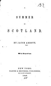 Cover of: A summer in Scotland.