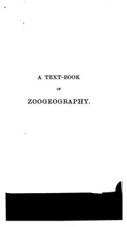 Cover of: text-book of zoogeography