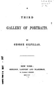 Cover of: third Gallery of portraits.