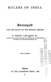 Cover of: Aurangzīb, and the decay of the Mughal empire