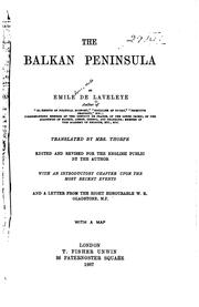 Cover of: The Balkan Peninsula