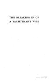 Cover of: breaking in of a yachtsman's wife