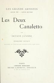 Cover of: Les deux Canaletto