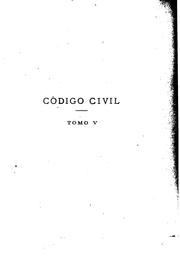 Cover of: Código civil