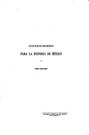 Cover of: Colección de documentos para la historia de México