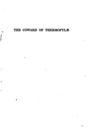 Cover of: The coward of Thermopylæ by Caroline Dale Snedeker