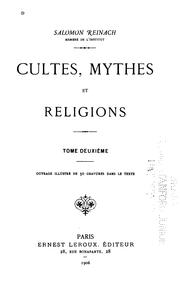 Cover of: Cultes, mythes, et religions.