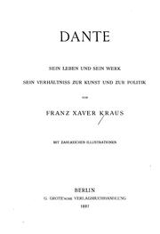 Cover of: Dante, sein leben und sein werk