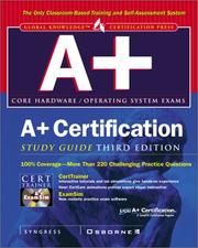 Cover of: A+ Certification Study Guide, 3rd Edition