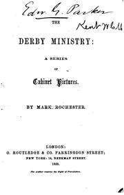 Cover of: The Derby ministry by William Charles Mark Kent