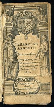 Cover of: Io. Barclaii Argenis.