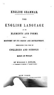 Cover of: English grammar.