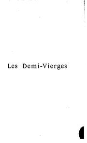 Les demi-vierges by Marcel Prévost