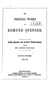 Cover of: poetical works of Edmund Spenser.: With memoir and critical dissertations