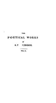 Cover of: The poetical works of S.T. Coleridge by 