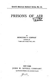 Cover of: Prisons of air ...