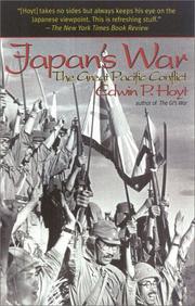Cover of: Japan's war by Edwin Palmer Hoyt