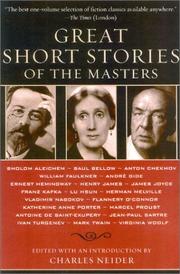 Cover of: Great short stories of the masters