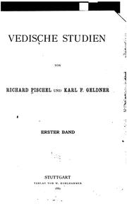 Cover of: Vedische studien by Richard Pischel