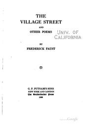 Cover of: The village street and other poems