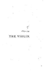 Cover of: The Violin by Peter Davidson