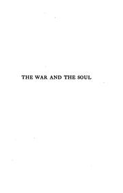 Cover of: war and the soul