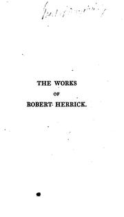 Cover of: The works of Robert Herrick