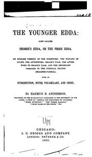 Cover of: The Younger Edda: also called Snorre's Edda, or the Prose Edda.